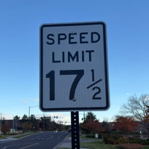 Spot a 17.5 mph speed limit sign in Highlands Ranch? You’re not imagining things. Learn why this quirky Colorado sign exists, what the law says and how it affects your insurance.