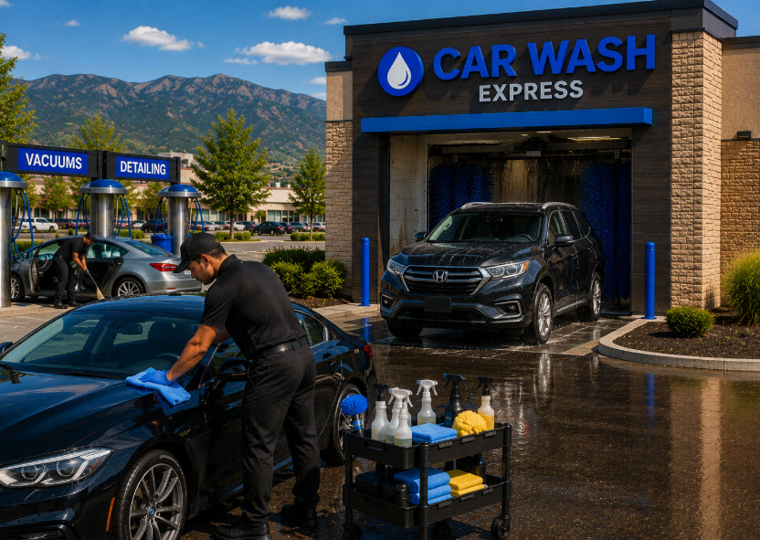 Colorado car wash and auto detailing insurance for garagekeepers, property, equipment and mobile operations. Compare coverage, costs and insurance quotes.